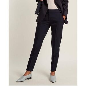 STELLA MCCARTNEY | $565 Vivian Wool Zip-Cuff Tapered Pants in Black, Size IT 40